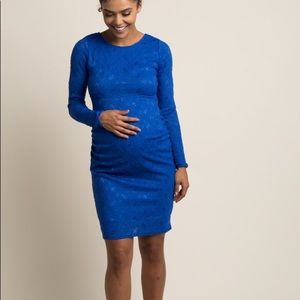 Pink blush maternity dress